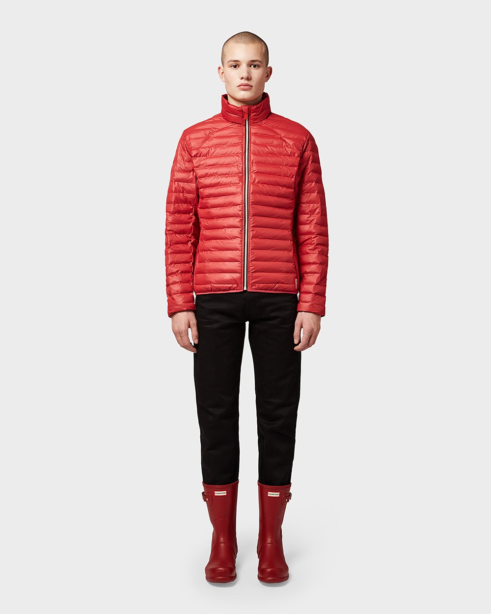 Hunter Original Kurze Regenstiefel Herren - Rot - Österreich 268-DSVJBT